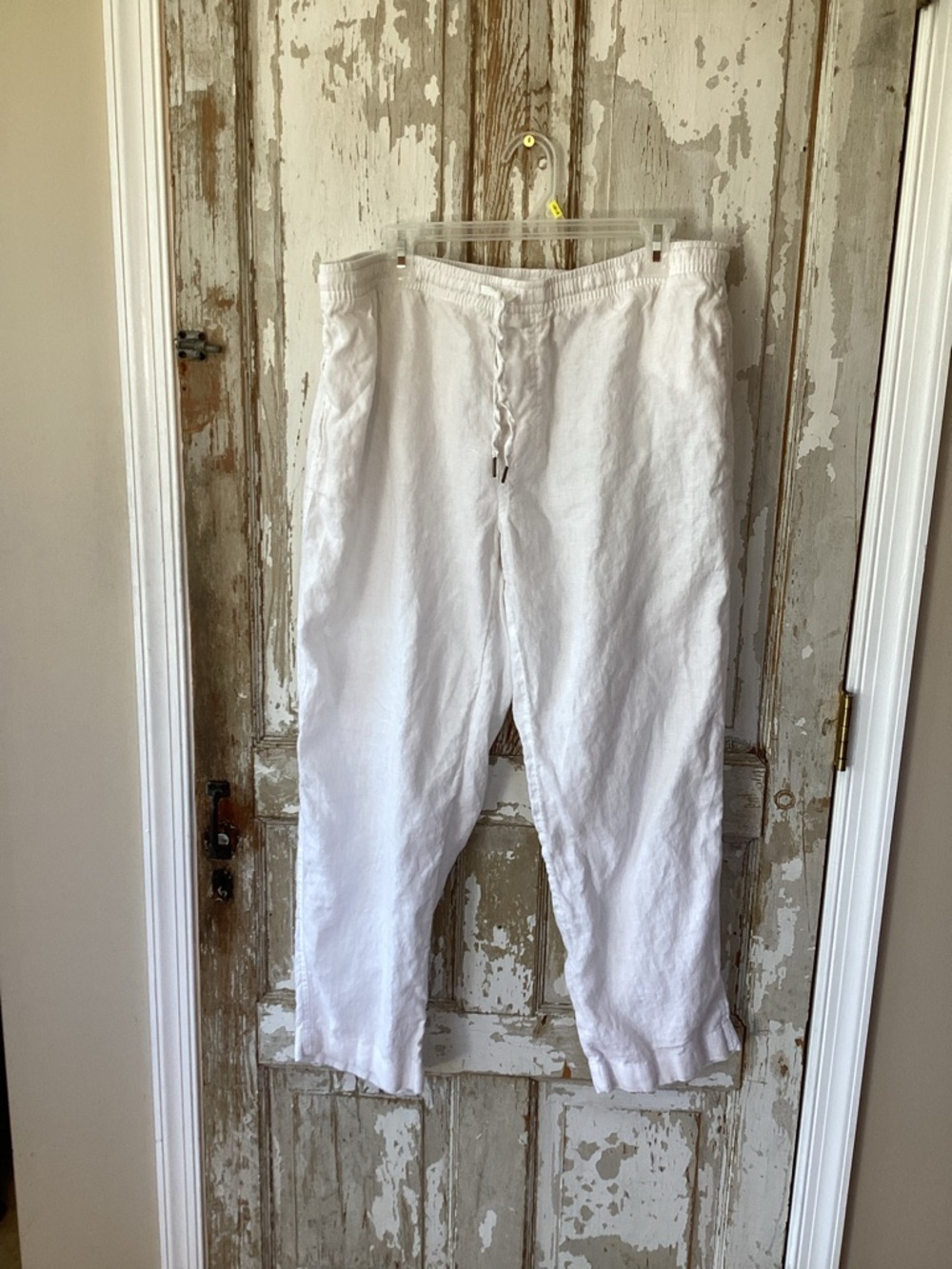 Panama Jack White Linen Jogger Pants - XL